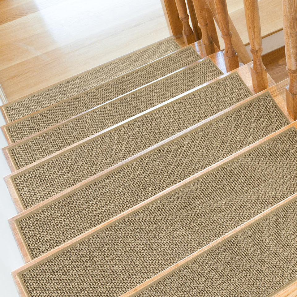 SMILOOL stair treads set of 15 non-slip mats for wooden stairs