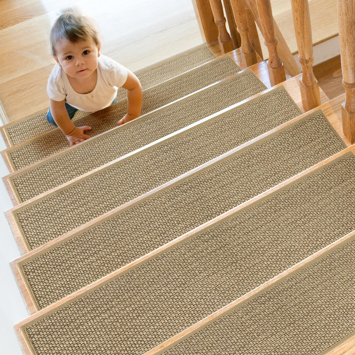 SMILOOL treads grip wood tile stone and metal stairs