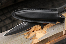 Smith & Wesson SWHRT9B stored safely in sheath for EDC readiness