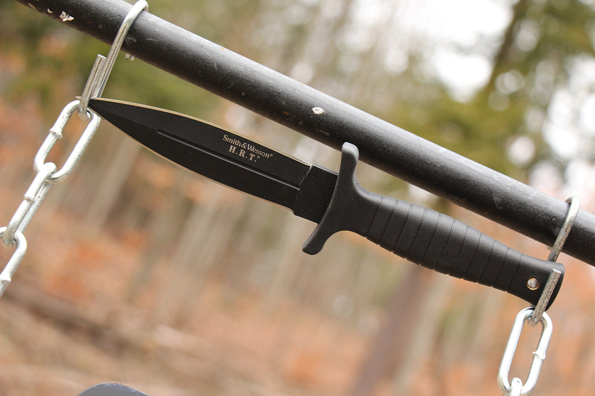 Smith & Wesson SWHRT9B full view showing 9-inch length and rugged fixed blade design