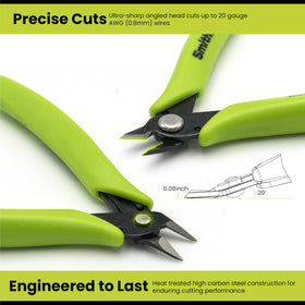 Smithology ideal for trimming zip ties, soft wires, cables, and tiny electronic components.