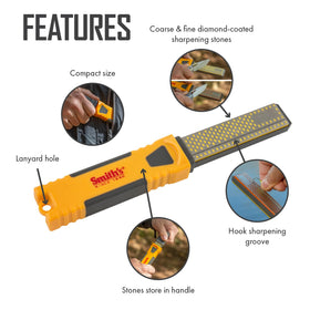 Fine diamond surface delivers razor-sharp edges with Smith's DCS4.