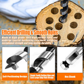 SMJXTOP self-centering tip guides precise hole beginnings in wood