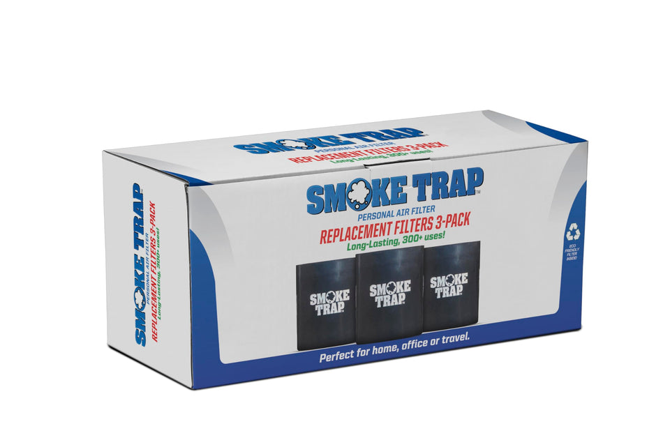 Smoke Trap 2.0 3-pack cartridges provide easy replacement and odor control.