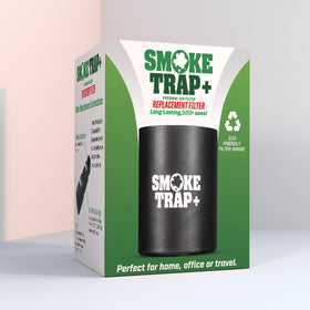 Smoke Trap ECO filter zero-plastic packaging showcases sustainable replacement option