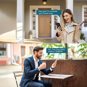 SMONET auto-lock feature helps secure door when you leave.