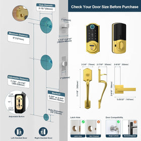 SMONET easy DIY installation on standard US doors.