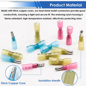 smseace 16-14awg bullet connectors suitable for versatile marine and automotive wiring