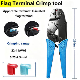 smseace flag terminal crimper tool enabling precise, durable crimping