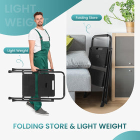 Smug Step Ladder soft rubber handgrip for comfortable carrying.