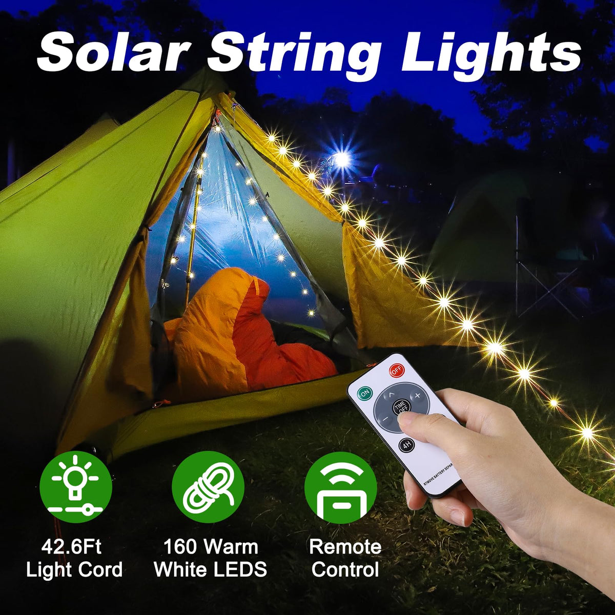 SMY Lighting remote control enables quick mode changes outdoors.