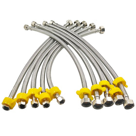 SMZTools 16-inch faucet hose with built-in wrench for quick installations
