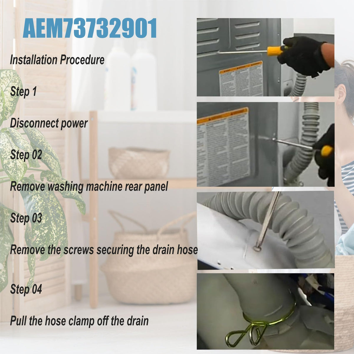 Included clamps and fittings support a ready-to-install setup.