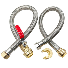 SMZTools ball valve 3/4-inch water heater connector with 24-inch hose for quick shut-offs.