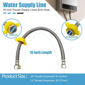SMZTools stainless steel braided hose resists rust