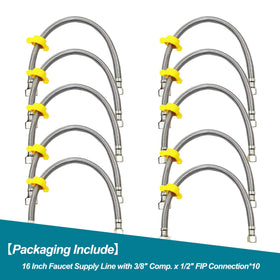 SMZTools universal compatibility 3/8 comp x 1/2 FIP ends for seamless fittings