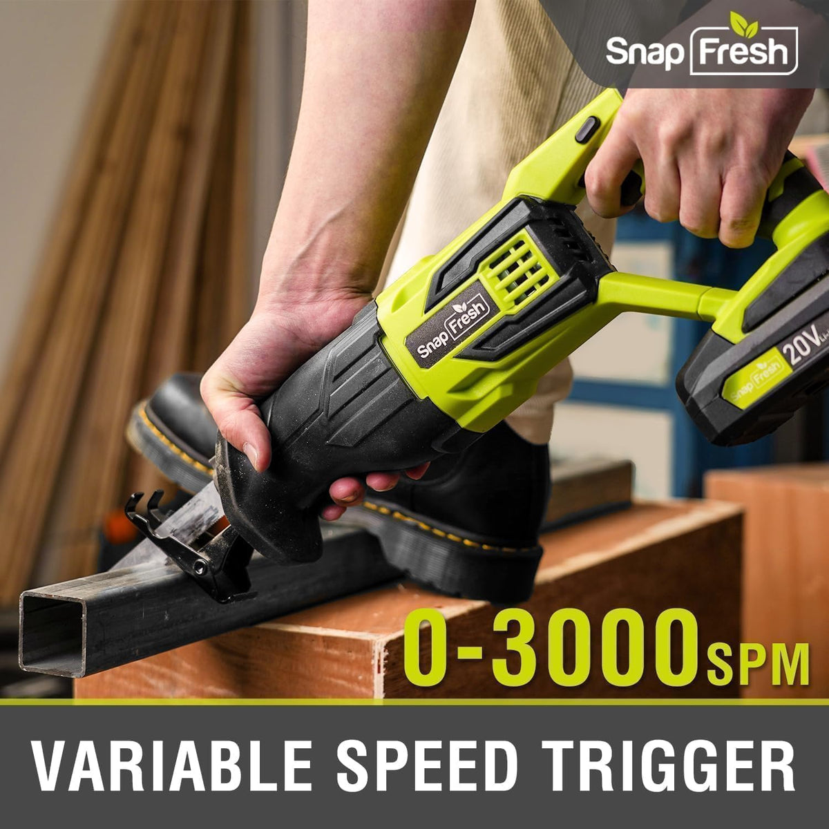 SnapFresh 2.0Ah battery included with fast charger