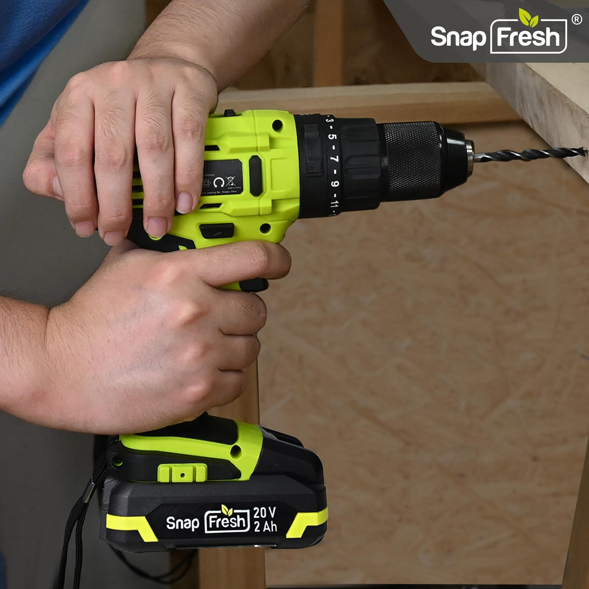 SnapFresh compatibility chart highlights broad tool support within the SnapFresh 20V ecosystem.