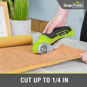 SnapFresh cordless electric scissors with ergonomic handle reduces fatigue