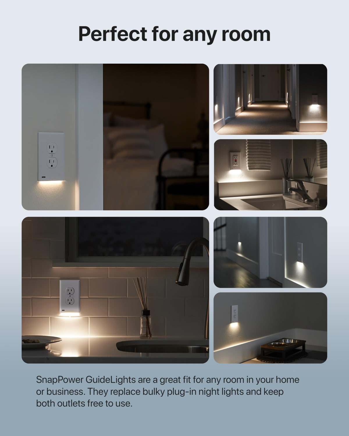SnapPower GuideLight side-screws compatibility check ensures a secure fit.