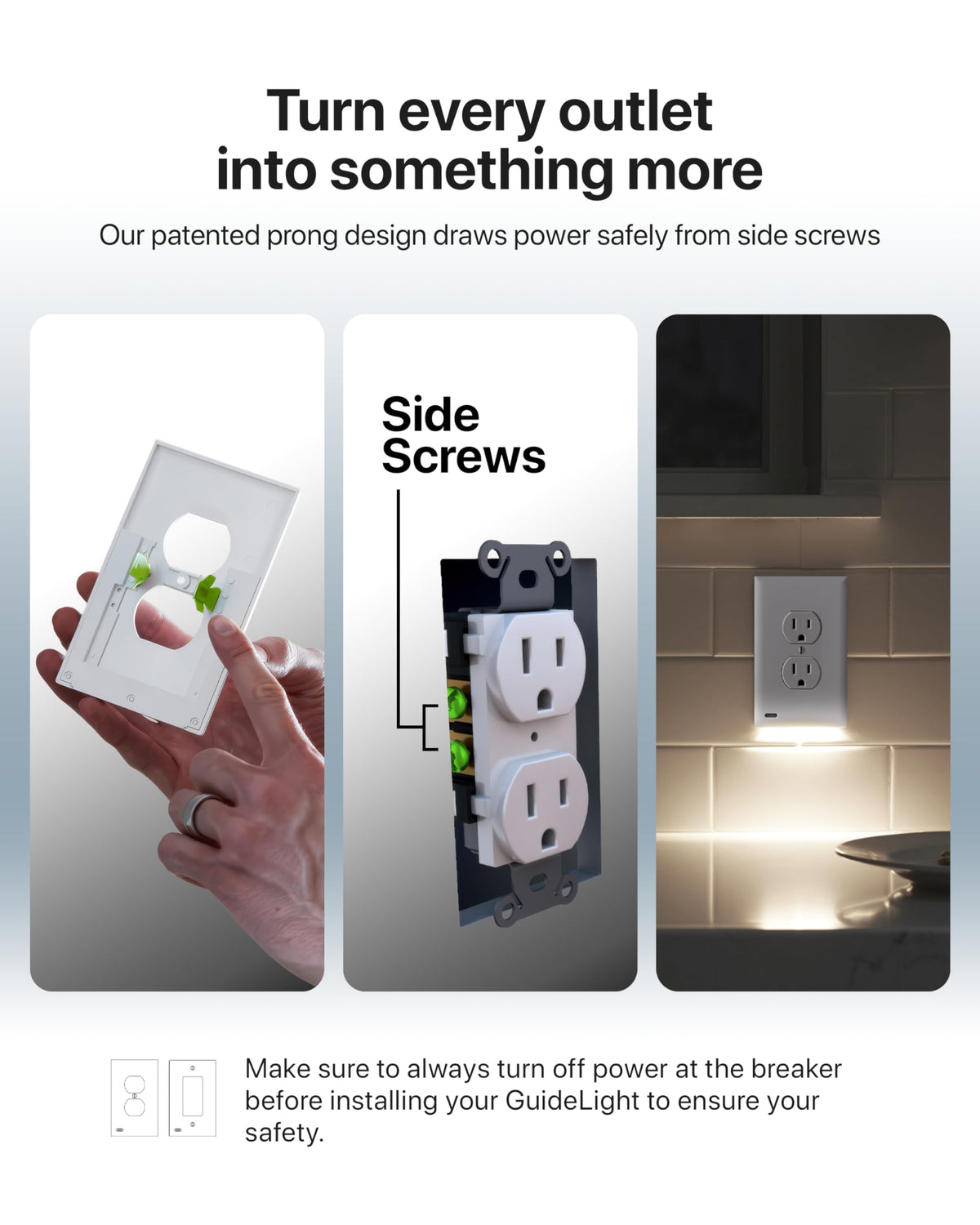 SnapPower GuideLight energy-efficient design costs under 10 cents per year to run.