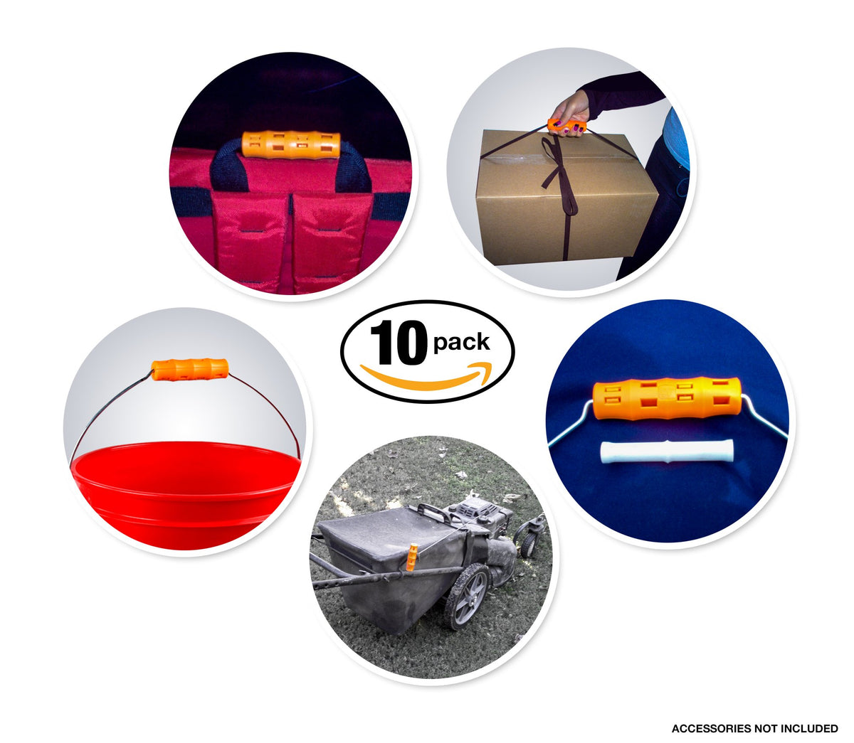 Snappy Grip package-transport-ergonomic illustrates versatile replacement option for various tools