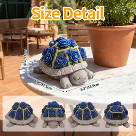 Snclriao turtle with seven LED lights creating a warm outdoor glow.
