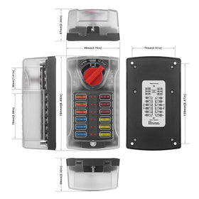 Snlazp damp-proof cover on fuse block protects outdoor connections