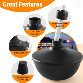 SNOGSWOG citronella table-top lantern for patio evenings.