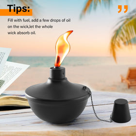 SNOGSWOG refillable citronella torch for extended outdoor use.
