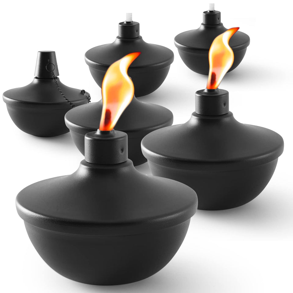 SNOGSWOG table-top torch with citronella for outdoor ambience.