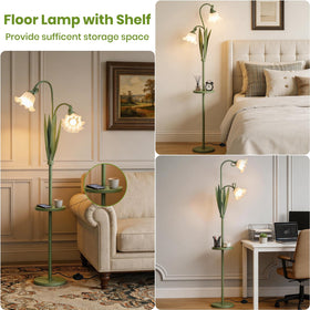Snoslme Flower Floor Lamp with three color temperatures for mood lighting