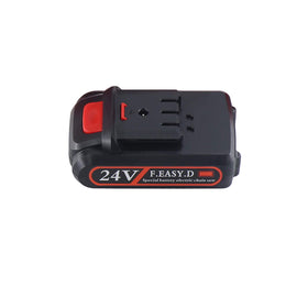 Snowtaros 24V mini battery front view showing compact power for small saws