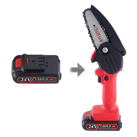 Snowtaros compatibility 6-inch mini chainsaw fitting for larger tasks