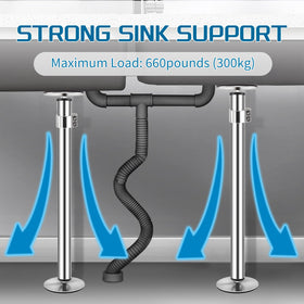 Snowtaros permanent sink repair solution stabilizes undermount sinks with reliable support.