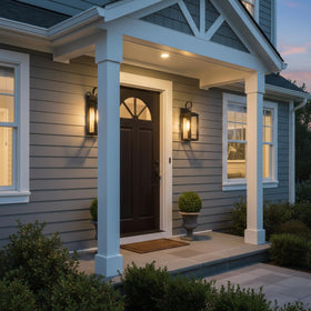 SNRU two-pack display showcases versatile porch and garage lighting