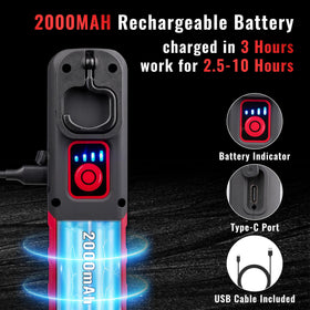 SNUFF 600LM detailing light with 180 degree bracket for hands-free aiming