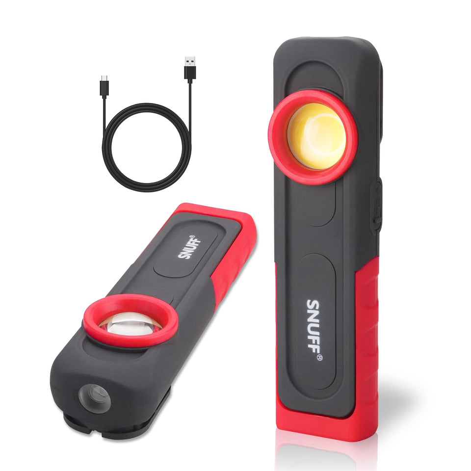 SNUFF 600LM detailing light with magnetic base for secure metal attachment