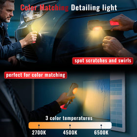 SNUFF 600LM detailing light in spotlight mode for precise spot work