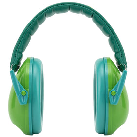 Snug Kids Earmuffs green low-profile clam design stays secure