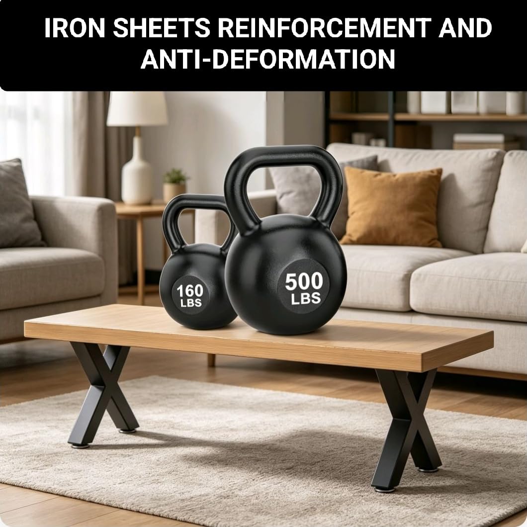 SNYXXOZ coffee table legs provide a sturdy base for benches and tables