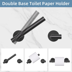 SOAEZ black robe and towel hooks for versatile storage.