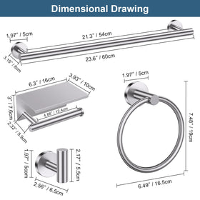 SOAEZ hardware set packaging includes all mounting screws