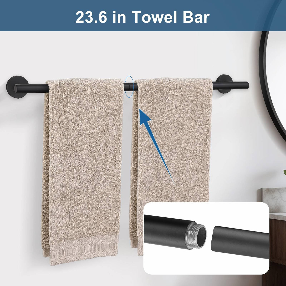 soaez matte black toilet paper holder keeps rolls tidy and within reach.