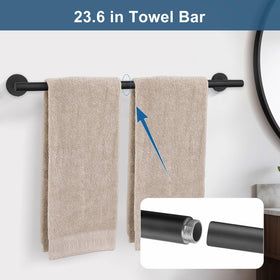 soaez matte black toilet paper holder keeps rolls tidy and within reach.