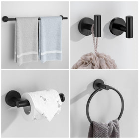 Soaez wall mount brackets enhance stability and conceal screws for a neat bathroom.