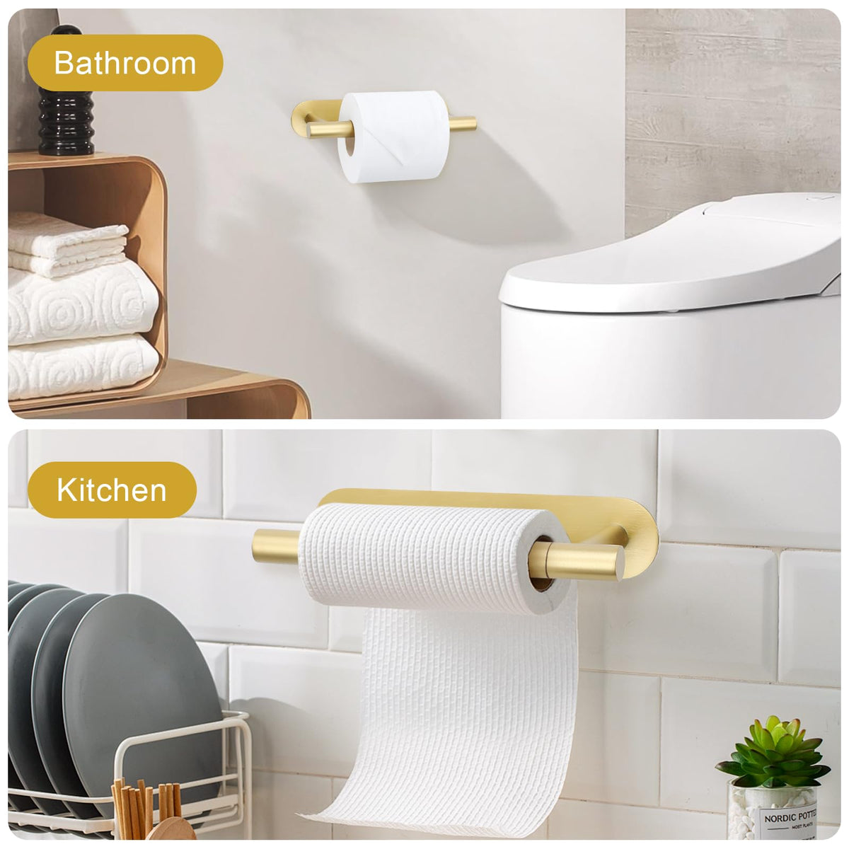 Soaez SUS304 stainless steel resists water and rust in any bathroom or kitchen.