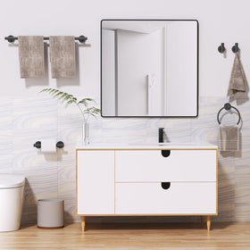 SOAEZ wall-mounted setup creates a neat, organized space.