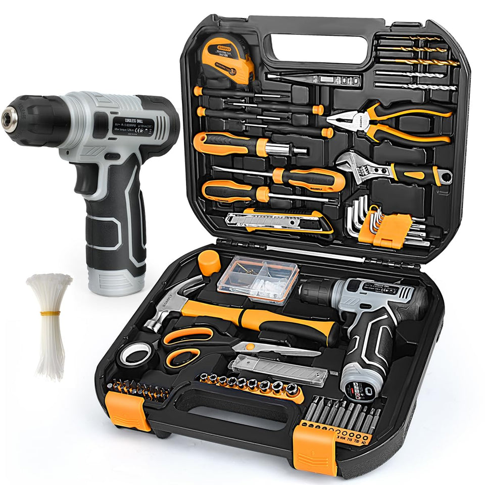 SOARFLY 180pcs tool set in toolbox with organized compartments for quick tasks.