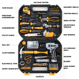 SOARFLY 8V cordless drill in action offers comfortable handling for beginners.